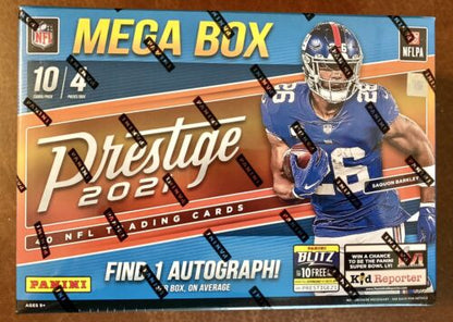 2021 Panini Prestige NFL Football Mega box 1 Auto!