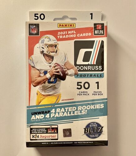 2021 Panini Donruss NFL Football hanger Box 50 Cards