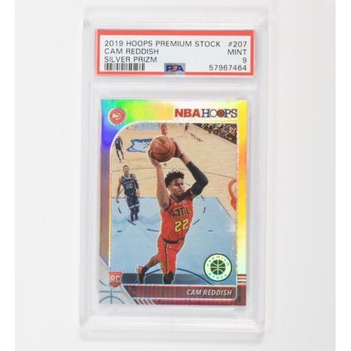 Cam Reddish 2019 NBA Hoops Premium Stock 207 Silver Prizm RC PSA 9 MINT Rookie