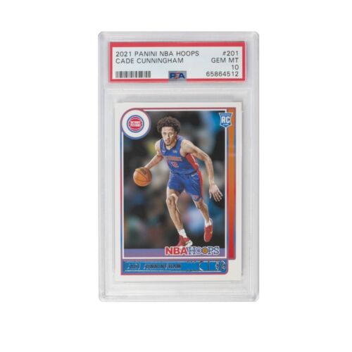 2021 Panini NBA Hoops CADE CUNNINGHAM #201 Rookie RC PSA 10 GEM MINT LOW POP