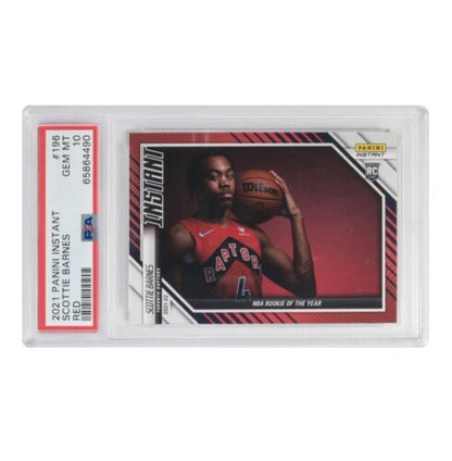 2021-22 Panini Instant Scottie Barnes RC Rookie ROY /99 Low Pop PSA 10 Raptors