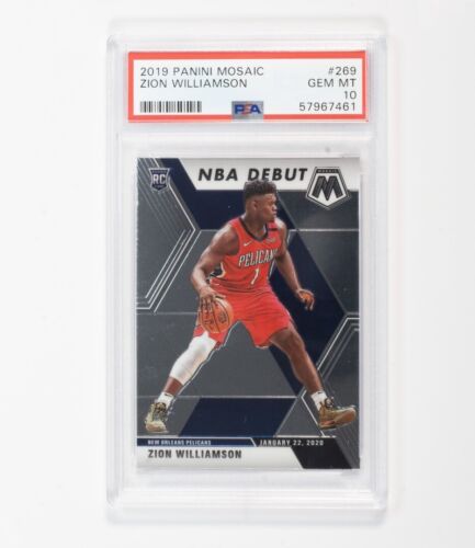 2019 Panini Mosaic Zion Williamson NBA Debut Rookie #269 PSA 10 RC GEM MINT