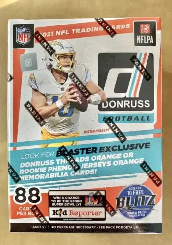 2021 Donruss Football Factory Sealed 8-Pack Blaster Box - Fanatics Exclusive