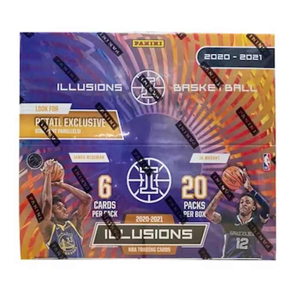 2020-21 Panini Illusions Basketball Retail Box 20 Packs (6 Cards/Pack)