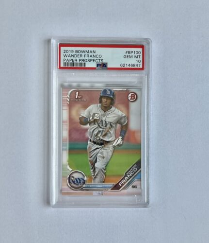 2019 BOWMAN PAPER PROSPECTS 1st BOWMAN WANDER FRANCO RC PSA 10 RAYS