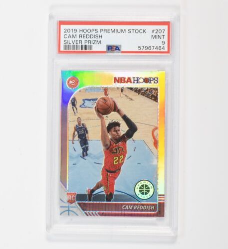 Cam Reddish 2019 NBA Hoops Premium Stock 207 Silver Prizm RC PSA 9 MINT Rookie