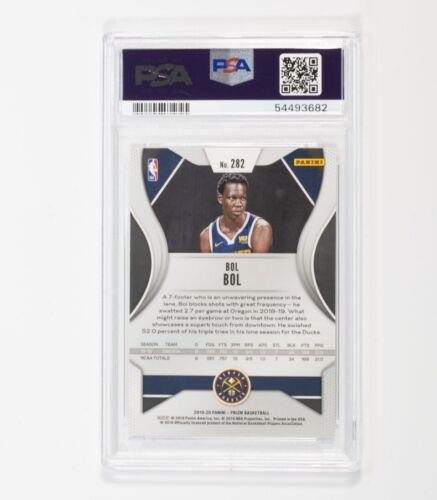 2019-20 Panini Prizm #282 Bol Bol RC Nuggets ROOKIE PSA 10 GEM MINT