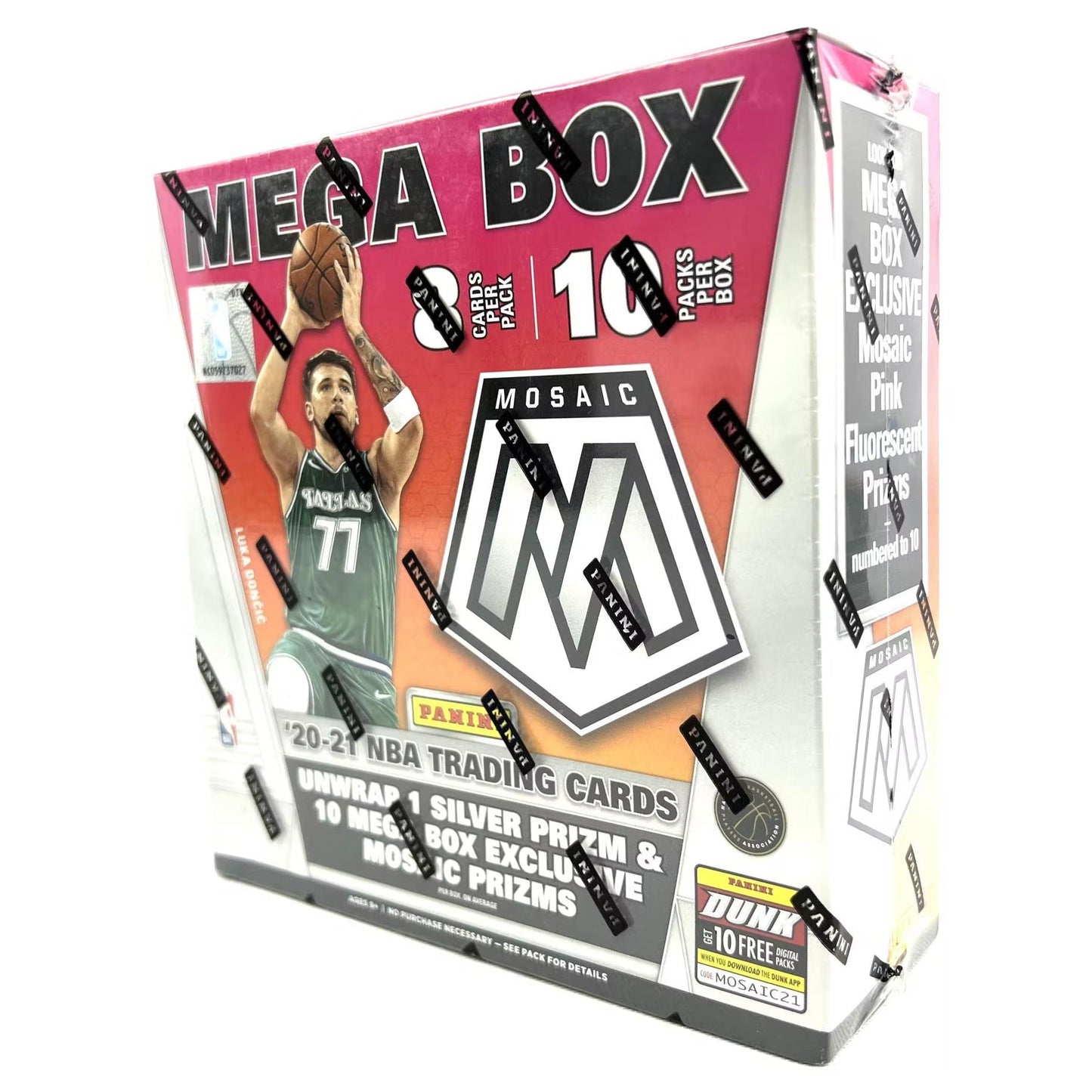 2020-21 Panini Mosaic NBA Basketball Mega Box 80 Cards