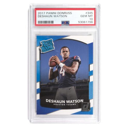 2017 Donruss Football Rated Rookie Deshaun Watson PSA 10 Gem Mint