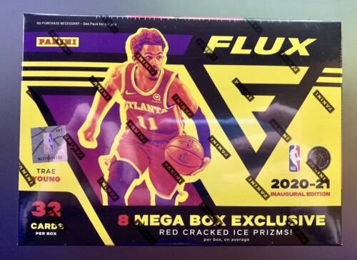 2020-21 Panini FLUX NBA Basketball Trading Cards Mega Box Red Ice