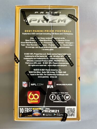 2021 Panini Prizm Football NFL Sealed Blaster Box FANATICS EXCLUSIVE