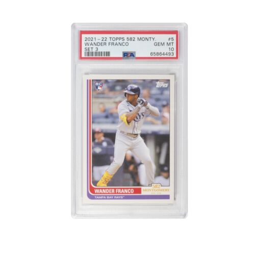 2022 Topps 582 Montgomery Club Wander Franco Set 3 Rookie RC #5 PSA 10