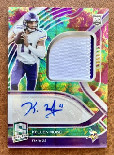 2021 Panini Spectra Hyper Kellen Mond Rookie Patch Auto Signature RPA /75