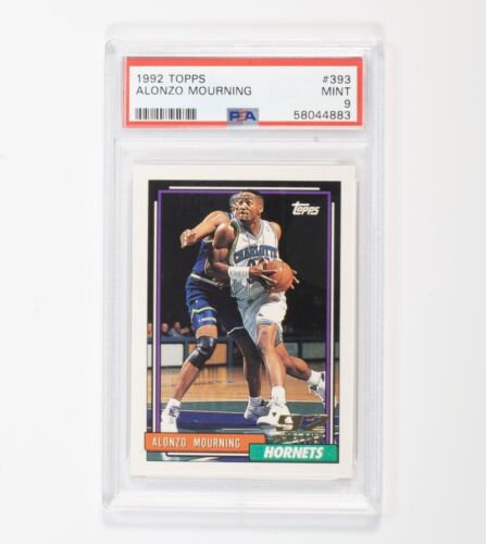 1992 TOPPS BASKETBALL ALONZO MOURNING RC #393 PSA 9 GEM MINT