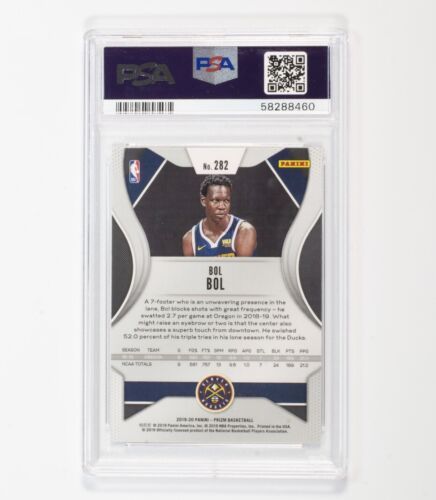 2019-20 Panini Prizm #282 Bol Bol RC Nuggets ROOKIE PSA 10 GEM MINT