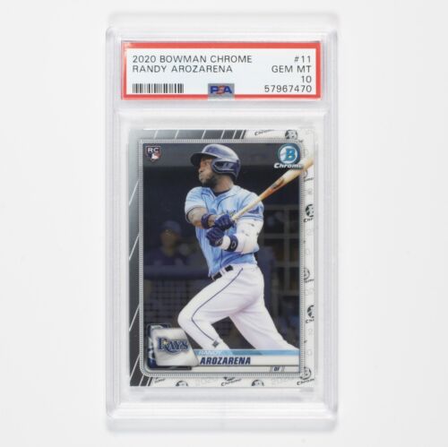 2020 Bowman Chrome #11 Randy Arozarena RC PSA 10 Gem Mint Rookie Rays ROY