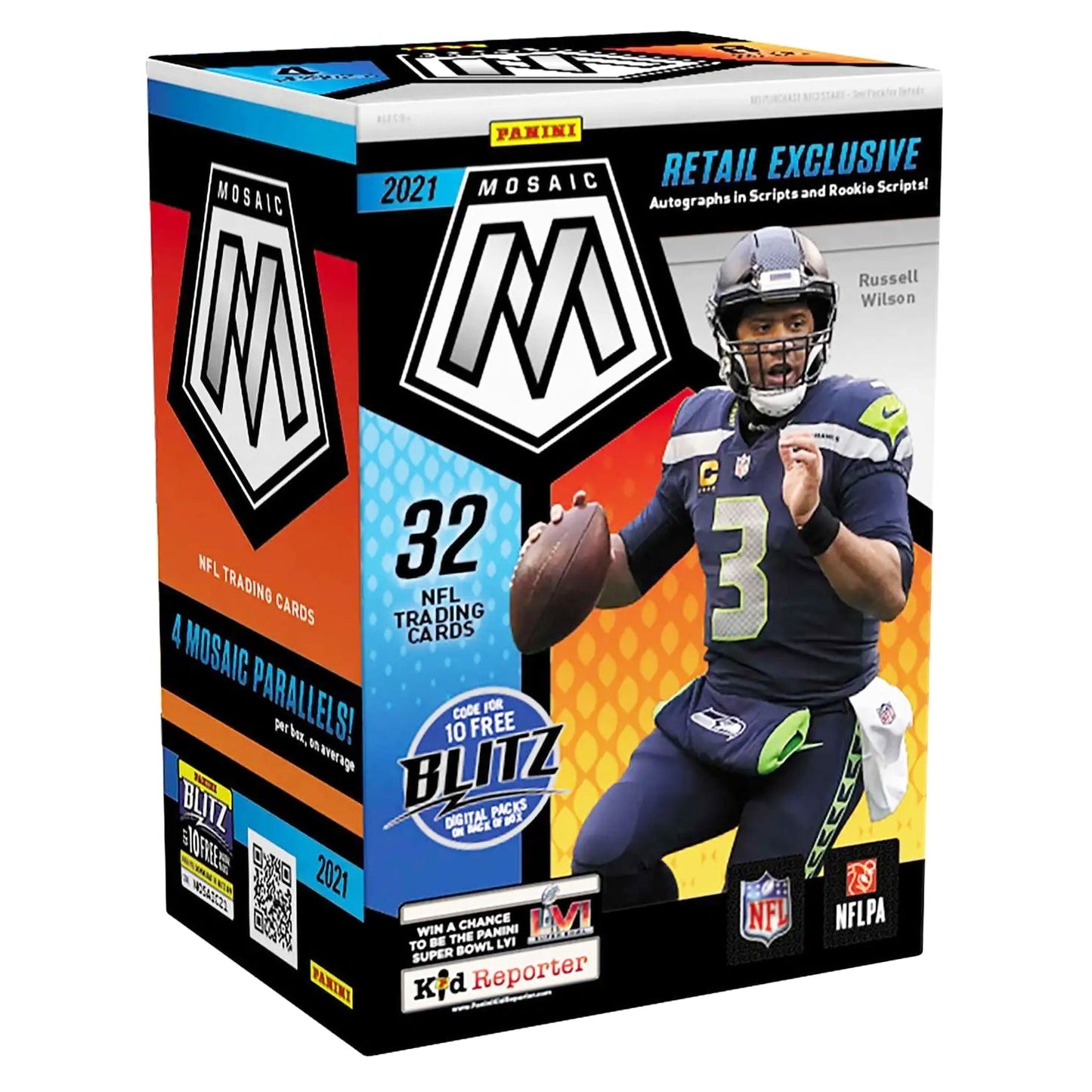 2021 Panini Mosaic NFL Football Blaster Box 32 Cards