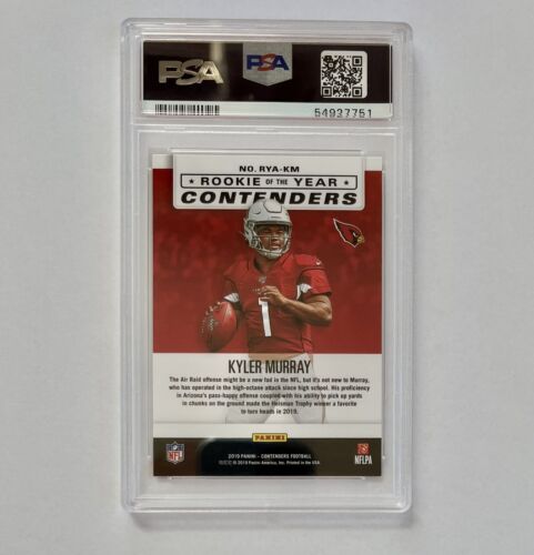 2019 Panini Contenders Kyler Murray Rookie Of the Year Rookie Card RC #KM PSA 10