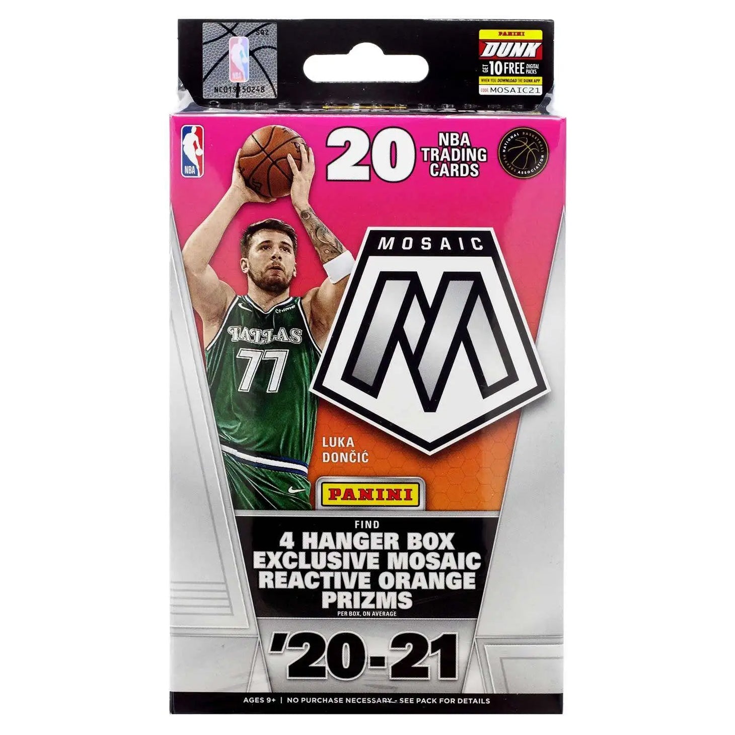 2020-2021 Panini Mosaic NBA Basketball Hanger Box