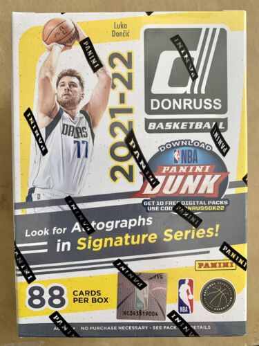 2021-22 Panini Donruss NBA Basketball Blaster Box 88 Cards